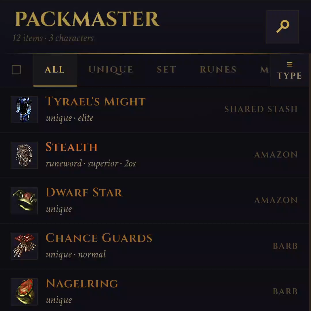 Full stash management