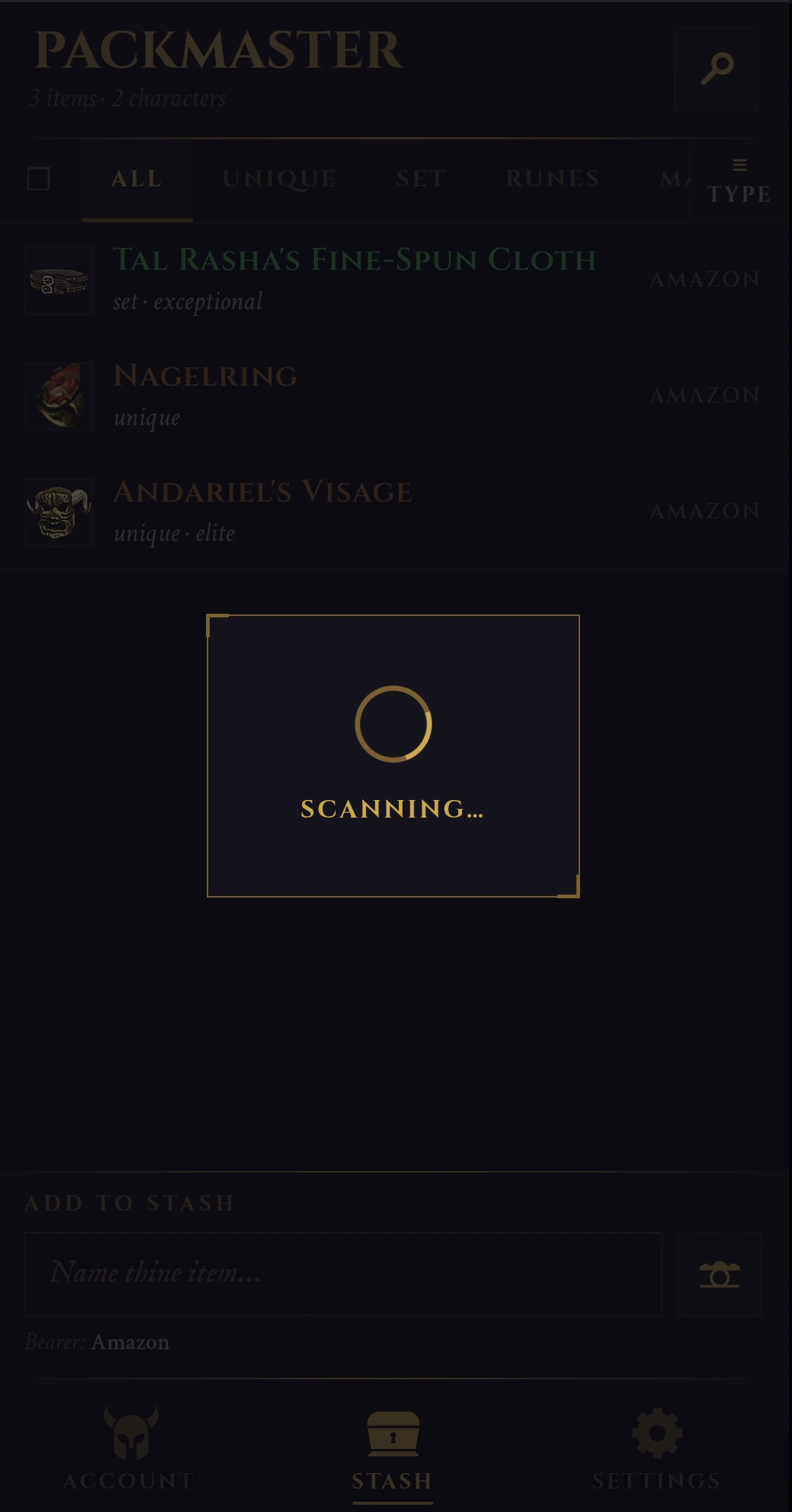 Packmaster reads the stats and scores the roll automatically